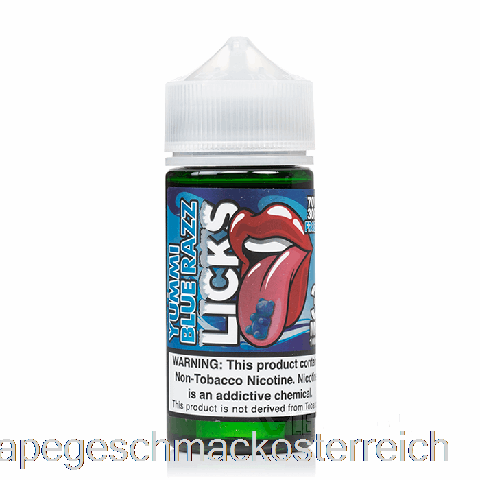 Frozty Yummi Blue Raspberry – Licks Roll Upz – 100 Ml, 3 Mg Vape-Geschmack
